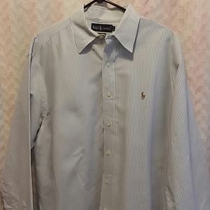 Ralph Lauren Striped Button Front Long Sleeve
